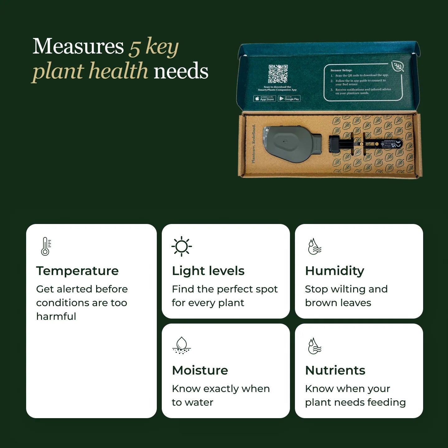 SmartyPlants Plant Monitor (Green)